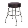 Richardson Seating Corp Richardson Seating Corp 1950BLK-24 1950- 24 in. Floridian Swivel Counter Stool; Black - Chrome 1950BLK-24